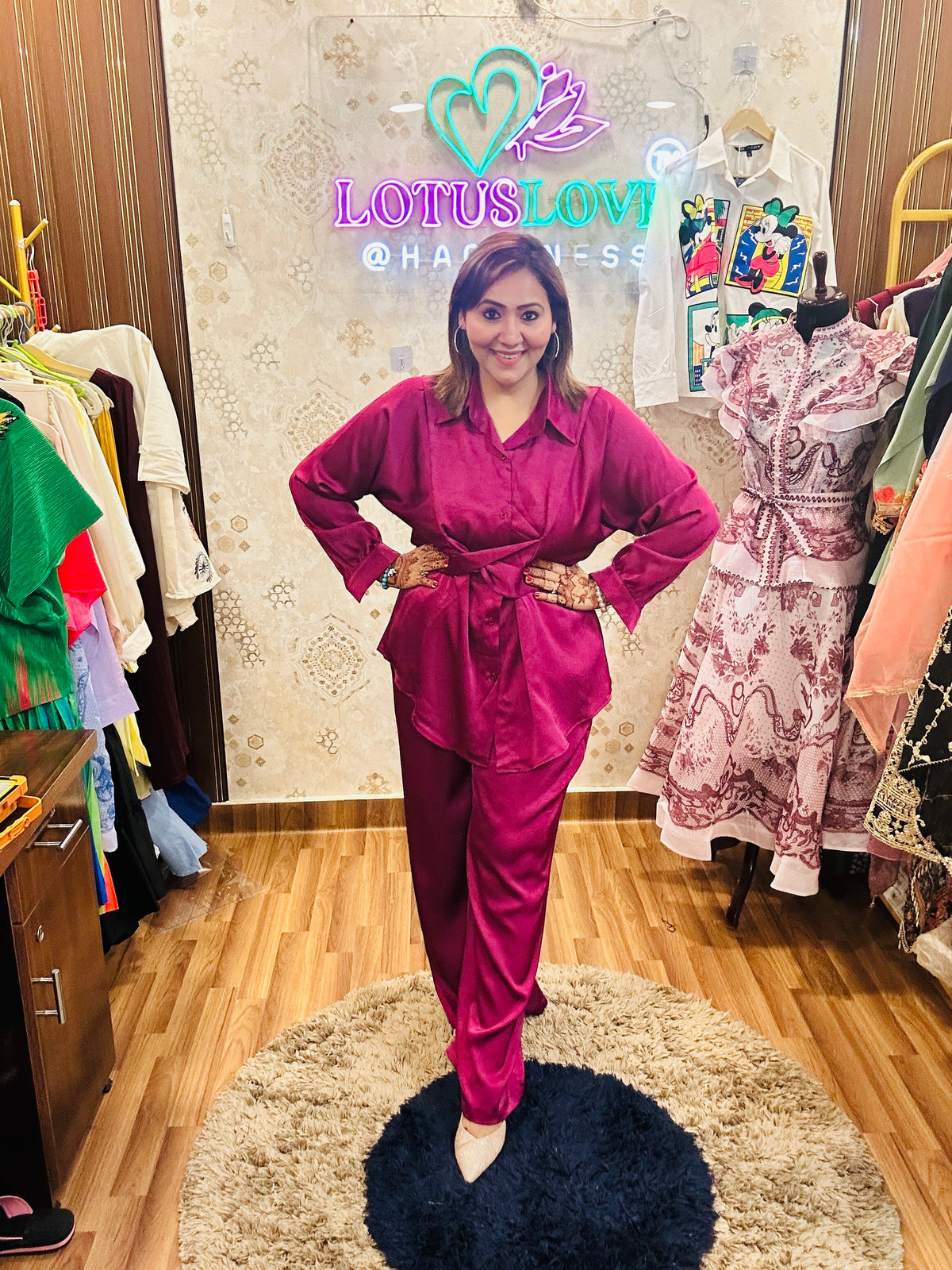 Heavy Satin designer co ord set