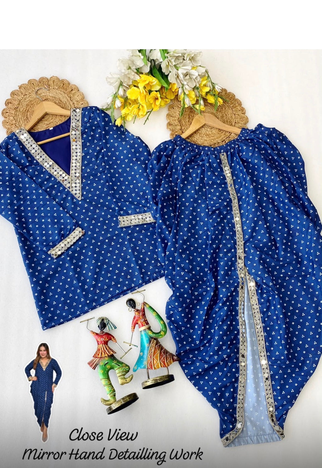 Dhoti skirt outfit