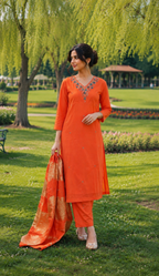 Mal Chanderi suit set