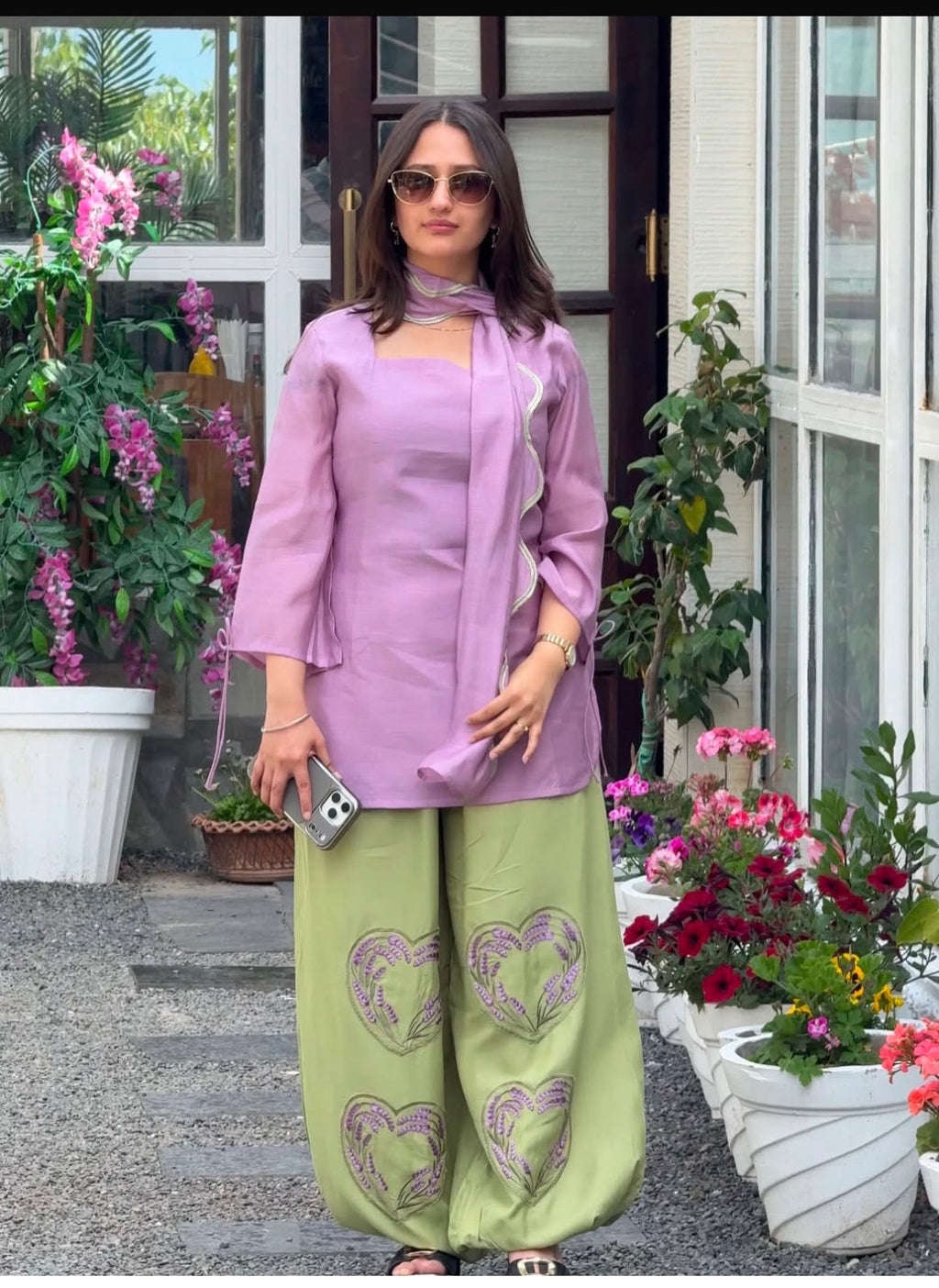 Latest Ballon pant suit set