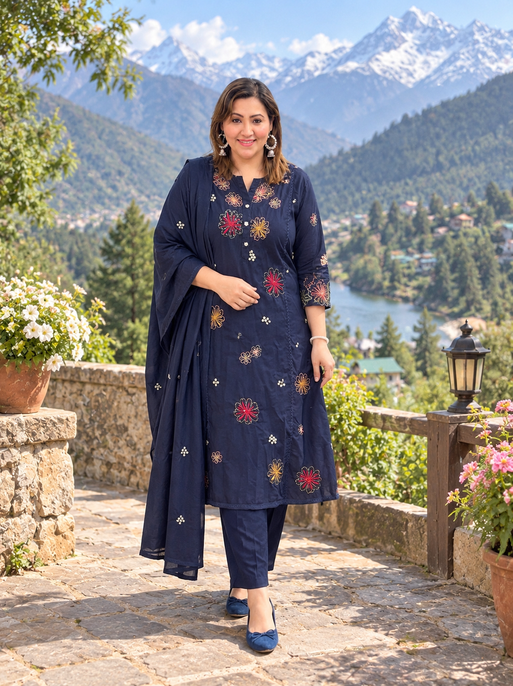 Cotton full sleeve suit