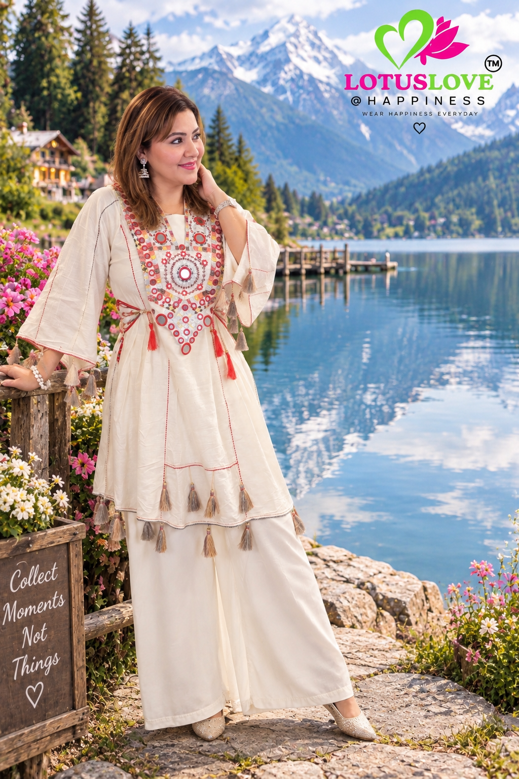 Khadi cotton anarkali suit