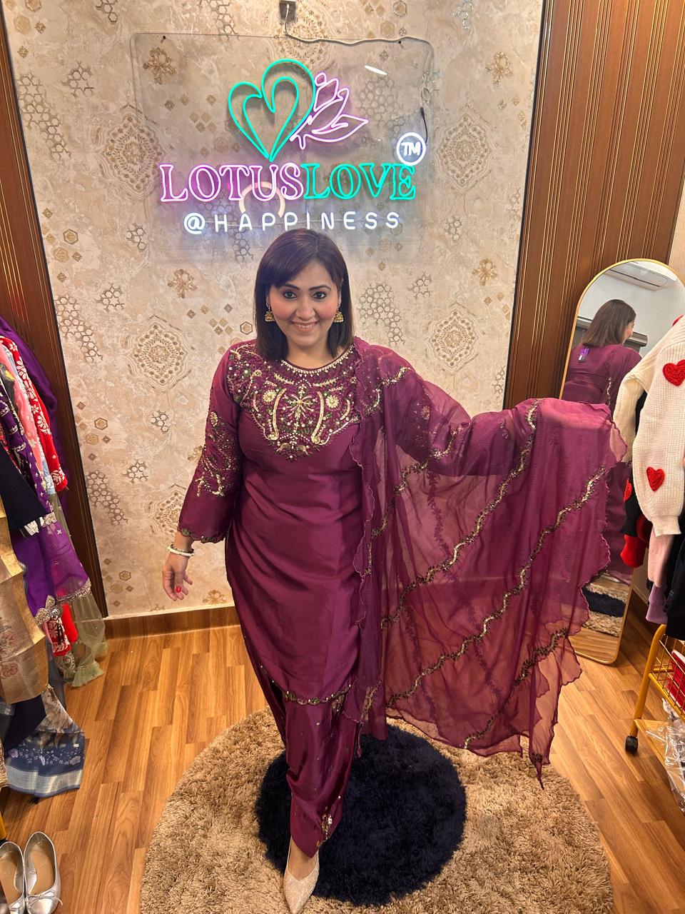 Farsi salwar party suit