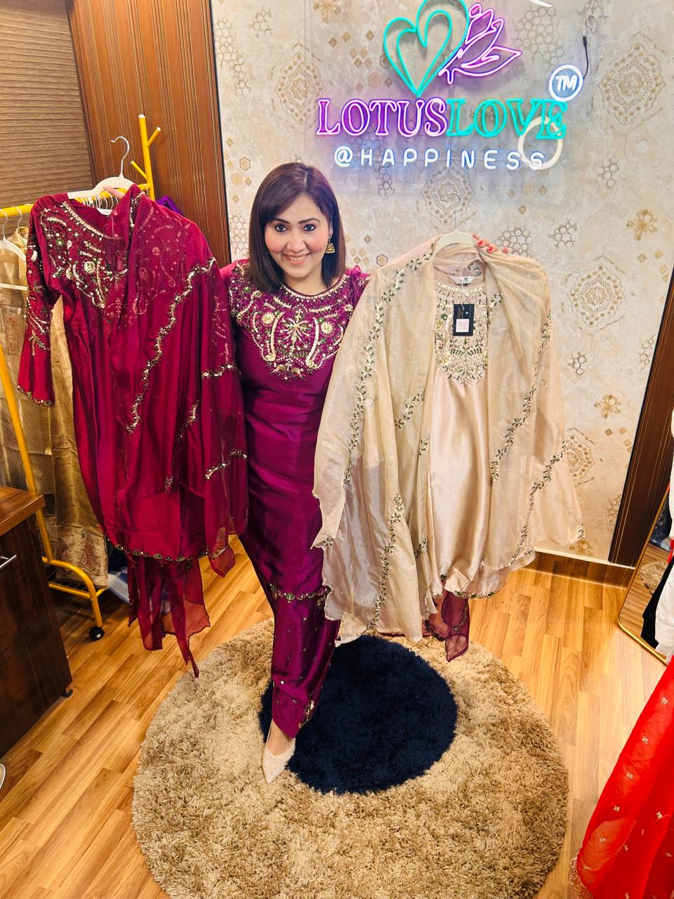 Farsi salwar party suit
