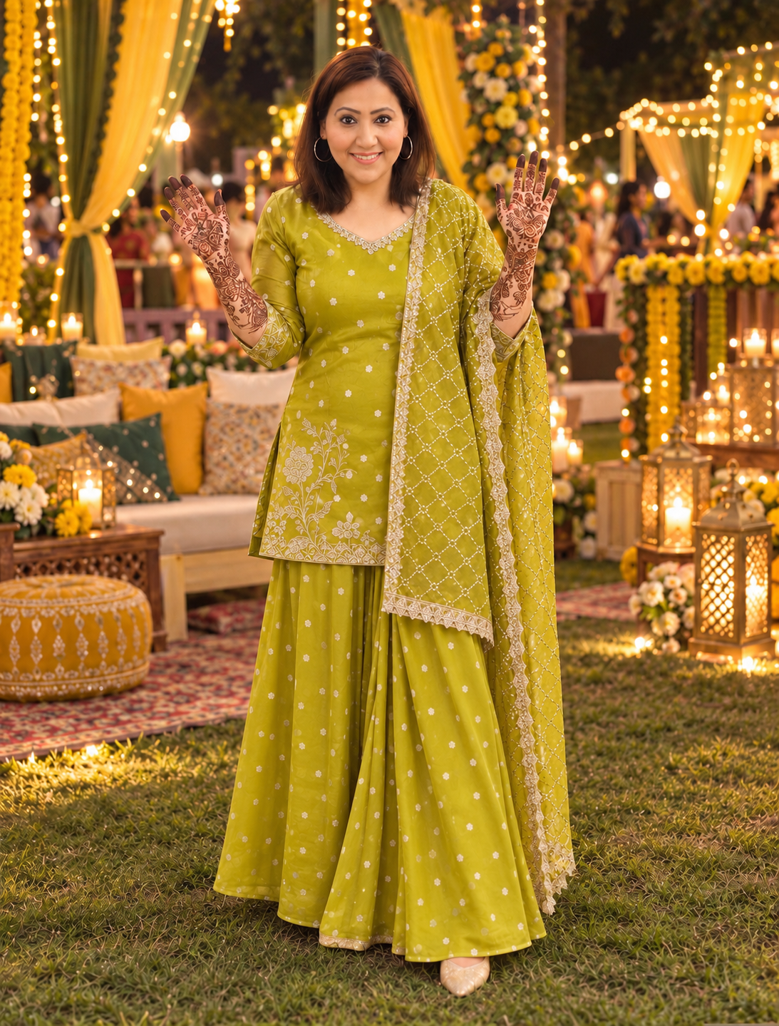 Premium Georgette sharara set