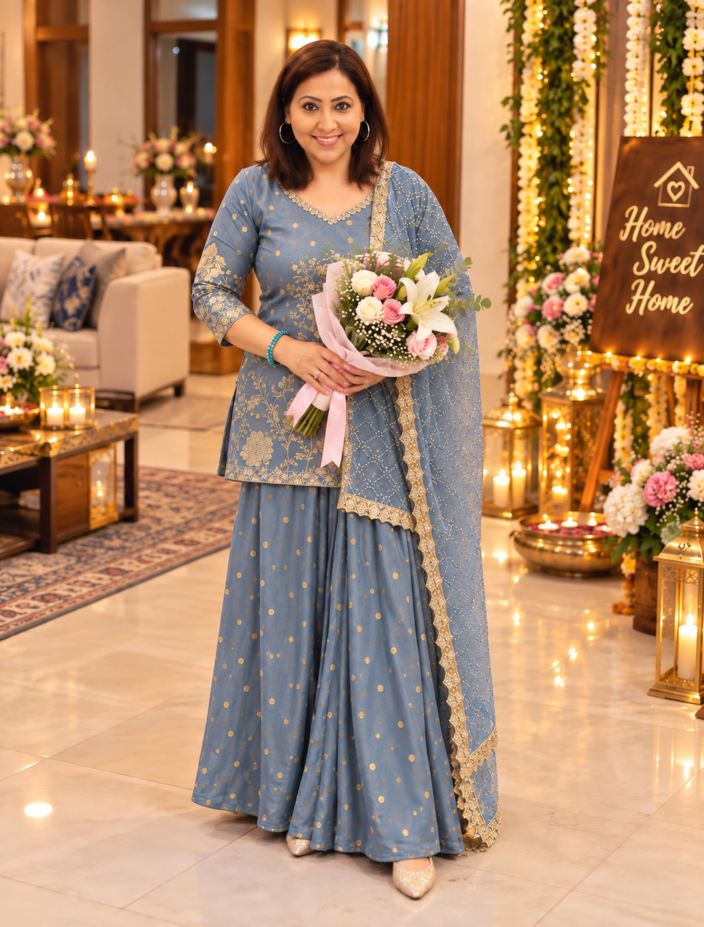 Premium Georgette sharara set