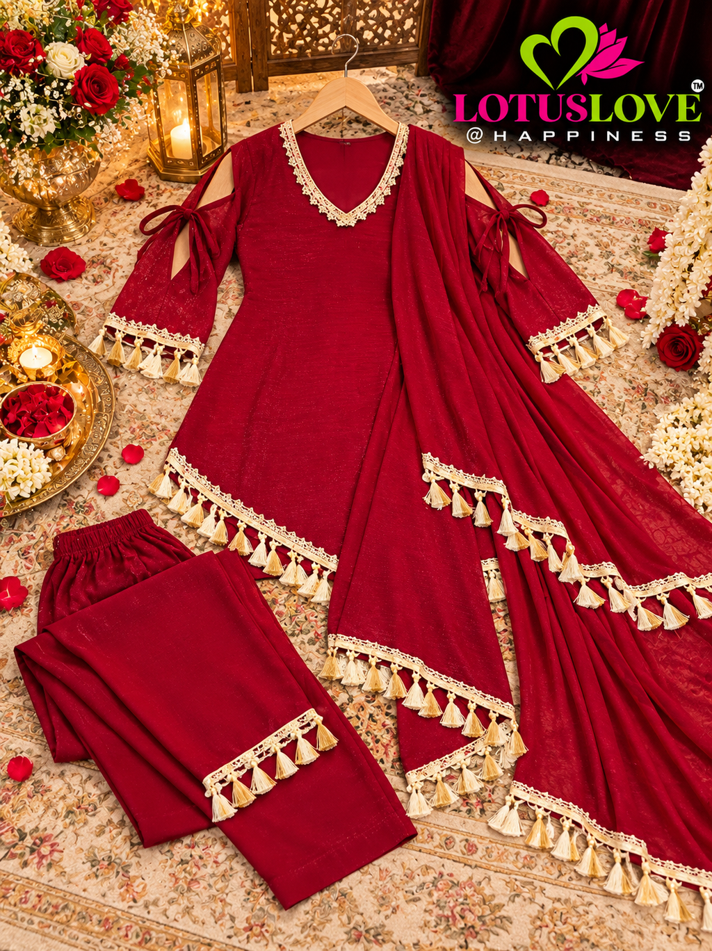 Shimmer crush suit