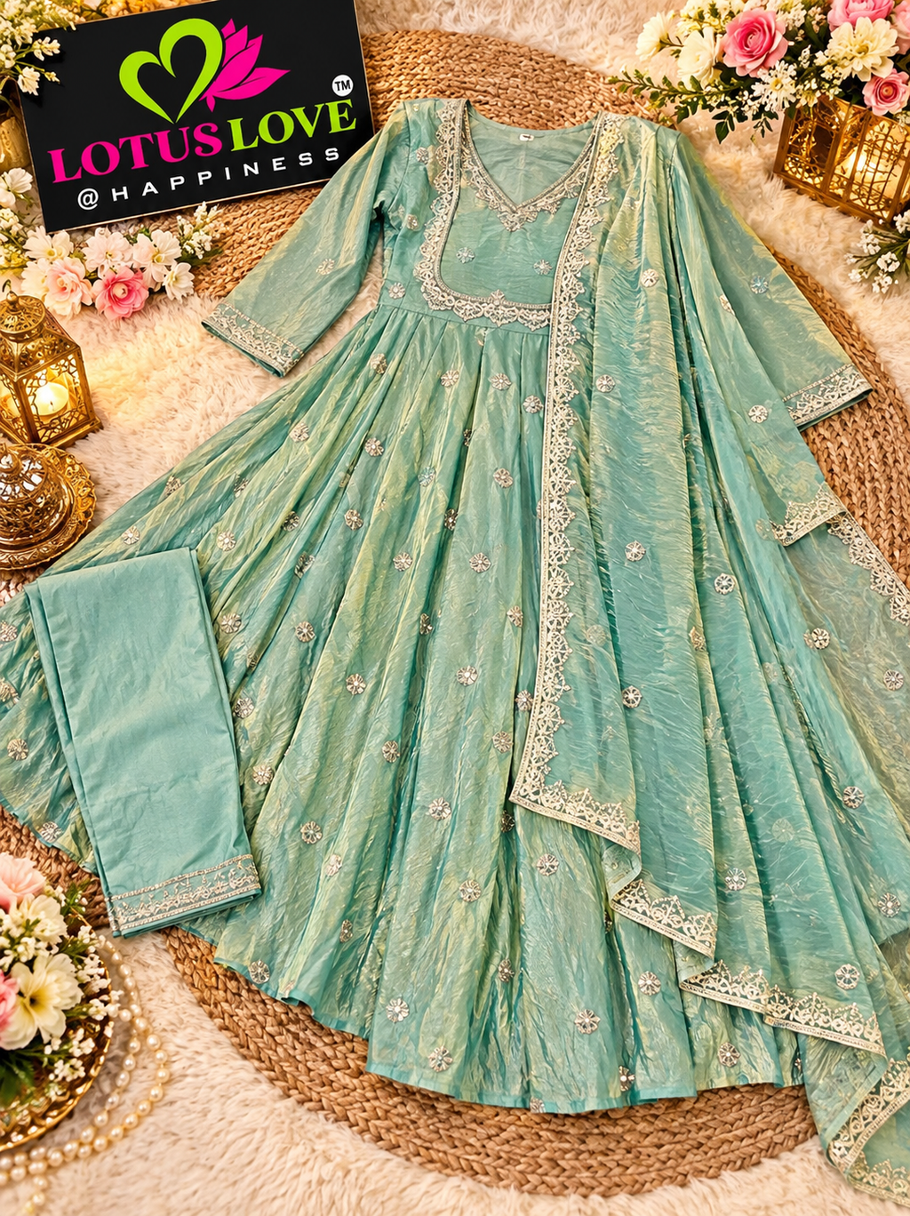 Designer Crush shimmer suit