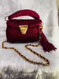 Elegant Cloth Crochet Purse LL03