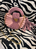 Beautiful Cloth Crochet Purse LL04
