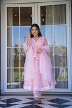 Organza Anarkali suit set